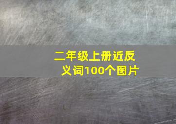 二年级上册近反义词100个图片