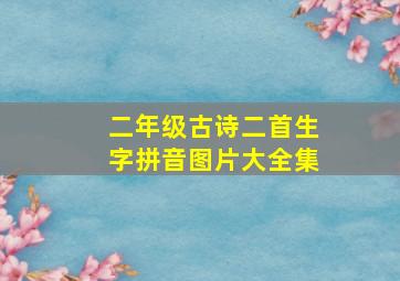 二年级古诗二首生字拼音图片大全集