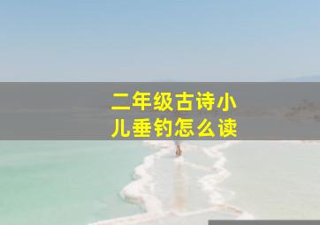 二年级古诗小儿垂钓怎么读