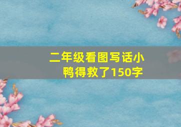 二年级看图写话小鸭得救了150字