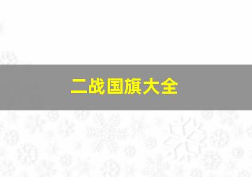 二战国旗大全