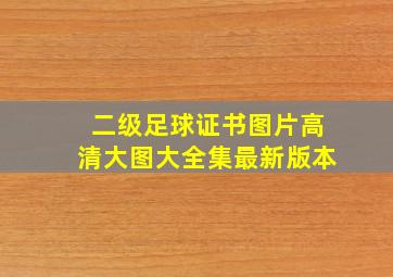 二级足球证书图片高清大图大全集最新版本