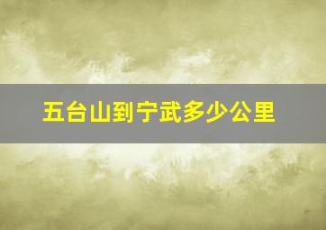 五台山到宁武多少公里