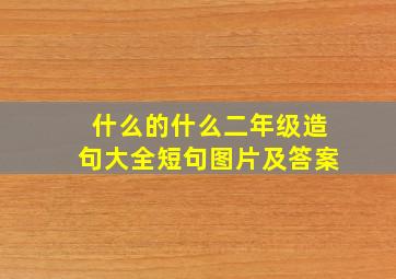 什么的什么二年级造句大全短句图片及答案