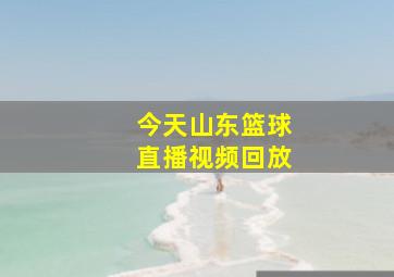 今天山东篮球直播视频回放