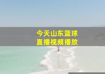 今天山东篮球直播视频播放