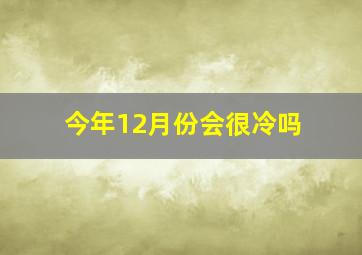 今年12月份会很冷吗