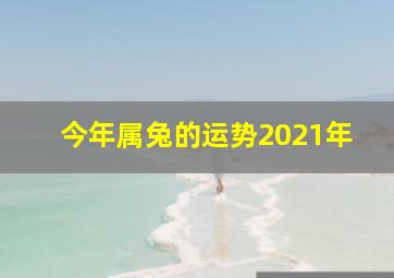 今年属兔的运势2021年