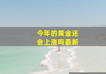 今年的黄金还会上涨吗最新