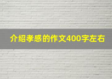 介绍孝感的作文400字左右