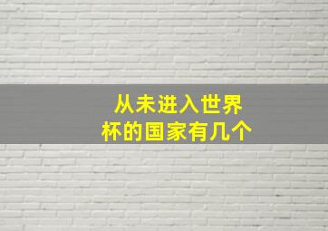 从未进入世界杯的国家有几个