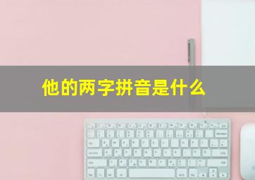 他的两字拼音是什么