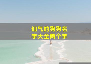 仙气的狗狗名字大全两个字