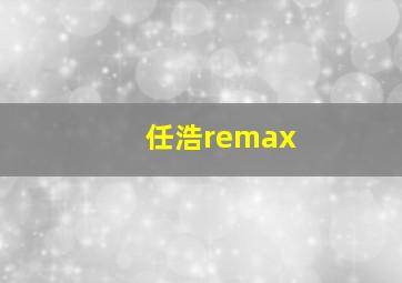 任浩remax