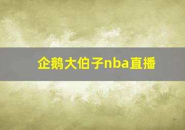 企鹅大伯子nba直播