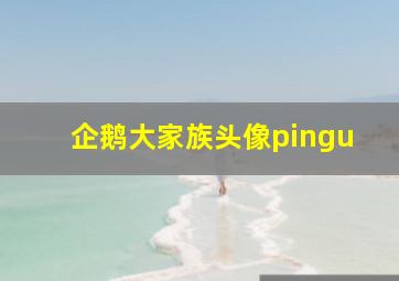 企鹅大家族头像pingu