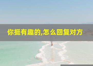 你挺有趣的,怎么回复对方