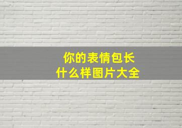 你的表情包长什么样图片大全