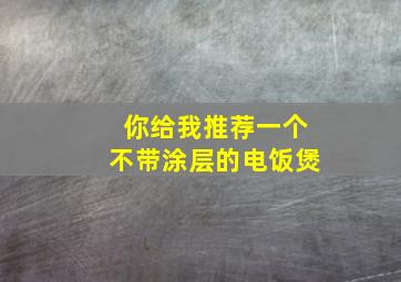 你给我推荐一个不带涂层的电饭煲