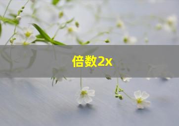 倍数2x