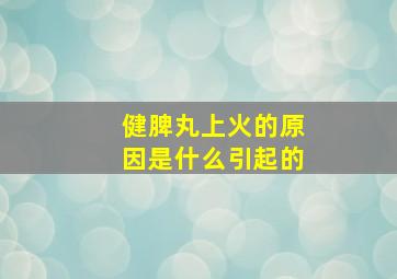 健脾丸上火的原因是什么引起的