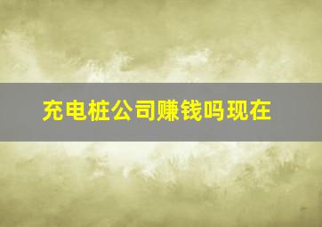 充电桩公司赚钱吗现在