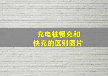 充电桩慢充和快充的区别图片