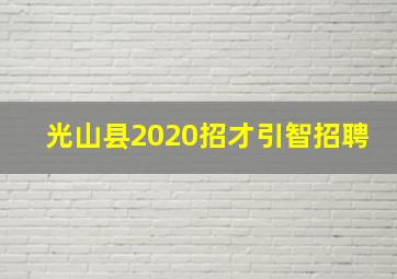 光山县2020招才引智招聘