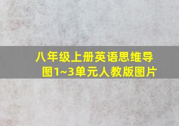 八年级上册英语思维导图1~3单元人教版图片