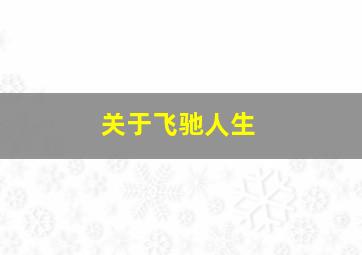 关于飞驰人生