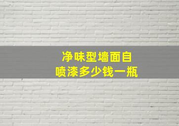 净味型墙面自喷漆多少钱一瓶