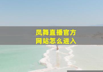 凤舞直播官方网站怎么进入