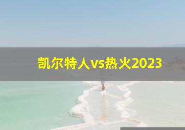 凯尔特人vs热火2023