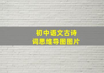 初中语文古诗词思维导图图片