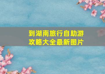 到湖南旅行自助游攻略大全最新图片