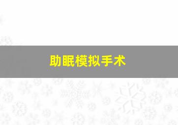 助眠模拟手术