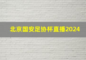 北京国安足协杯直播2024