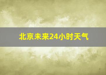 北京未来24小时天气