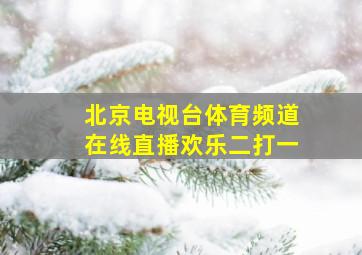 北京电视台体育频道在线直播欢乐二打一