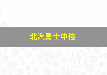 北汽勇士中控