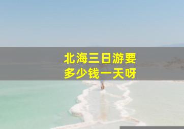 北海三日游要多少钱一天呀