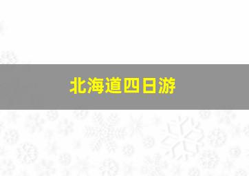 北海道四日游