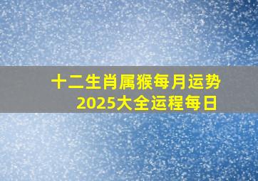 十二生肖属猴每月运势2025大全运程每日