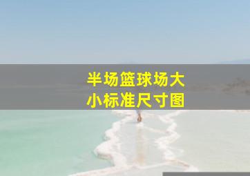 半场篮球场大小标准尺寸图