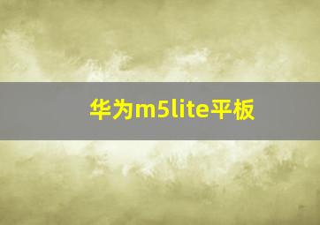 华为m5lite平板