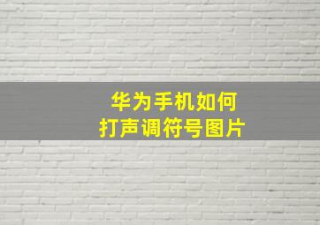 华为手机如何打声调符号图片