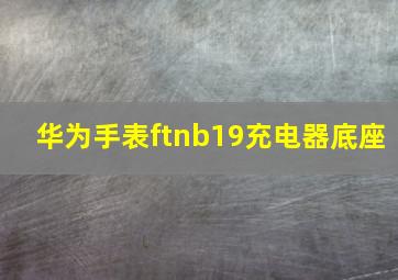 华为手表ftnb19充电器底座