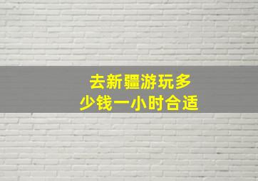 去新疆游玩多少钱一小时合适