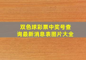 双色球彩票中奖号查询最新消息表图片大全