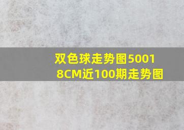 双色球走势图50018CM近100期走势图